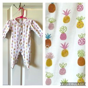 Kissy Kissy Pineapple Footie